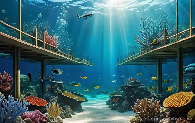 해양 재생에너지의 기후 변화 적응 전략 - **Prompt:** A vibrant and optimistic scene inside a state-of-the-art German marine energy research f...